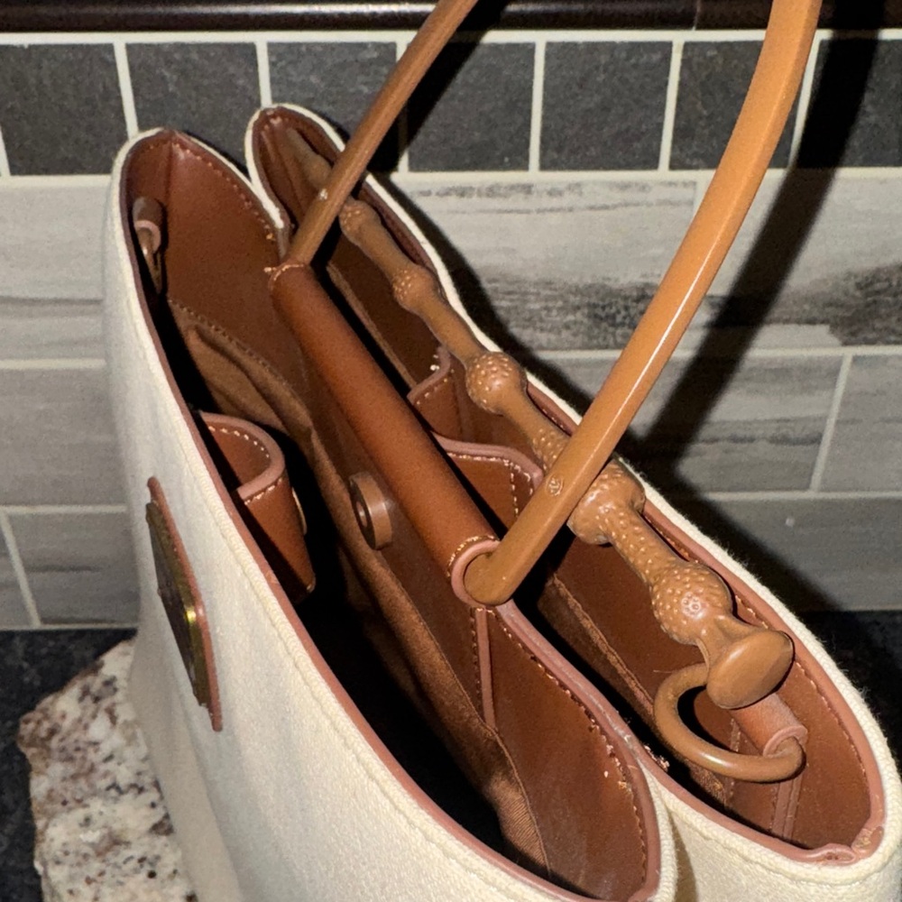 Harry Potter Elder Wand Tan Loungefly Brown Canvas Handbag NWOT - Picture 11 of 13
